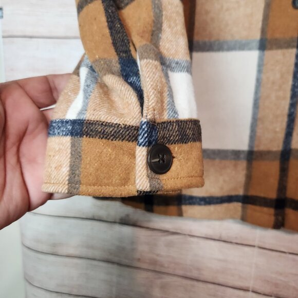 Cavalini Los Angeles OUTERWEAR One Button Jacket Pockets Brown Women's Size M - Picture 7 of 16